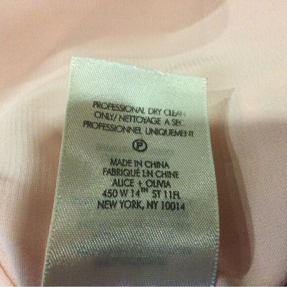 ALICE + OLIVIA Liana High Bow-Neck English Rose Blouse - Picture 12 of 12